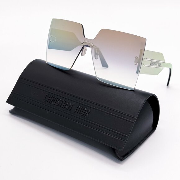 NEW DIORCLUB M5U F0A5 GREY WOMEN SUNGLASSES DIOR - Picture 1 of 14